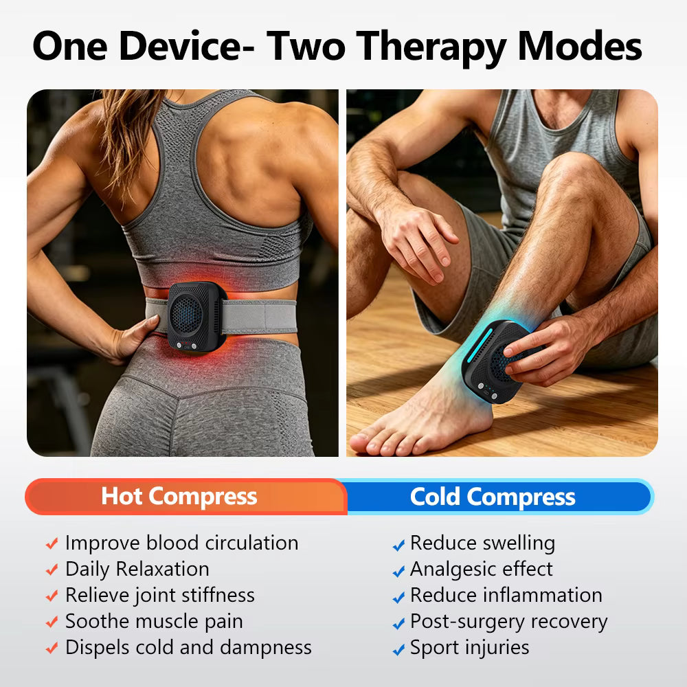 2-in-1 Cordless Hot & Cold Compress Machine with Intelligent Temperature Control